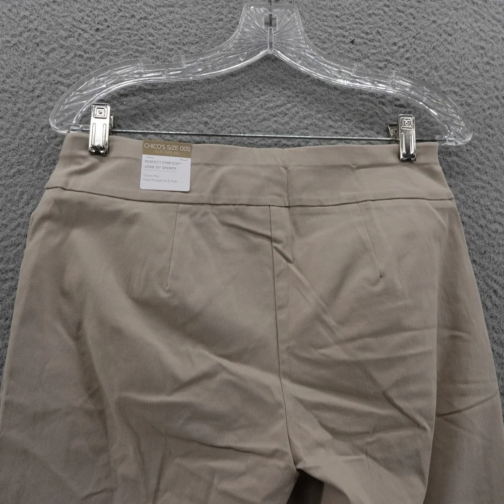 Chicos‎ Perfect Stretch Shorts Size 00 US 2P Beige Women 10